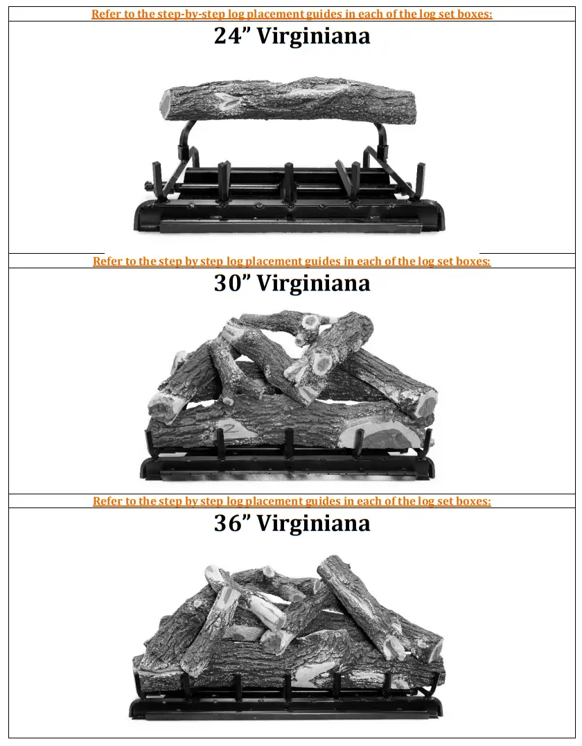 2BRN-18 Mason Lite Virginiana Vented Gas Burner with Logs - SPQMKN 3