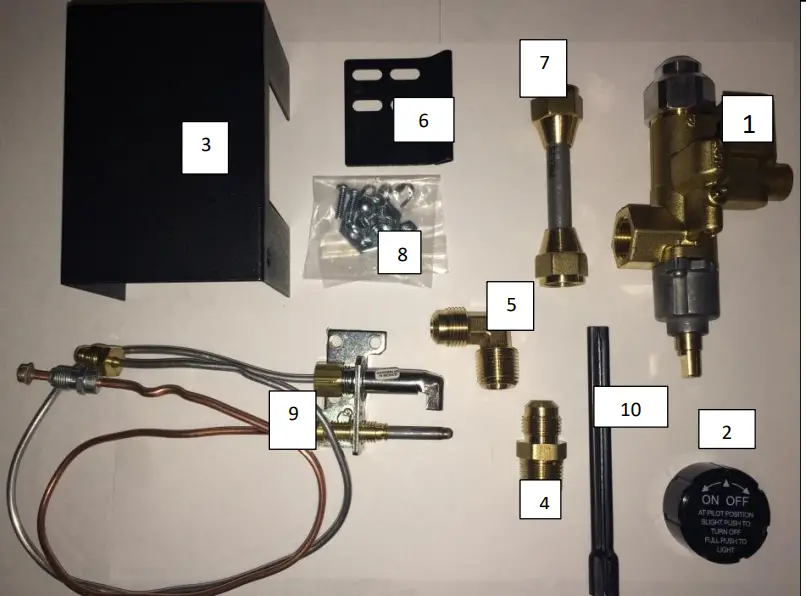 2BRN-18 Mason Lite Virginiana Vented Gas Burner with Logs - SPQMKN