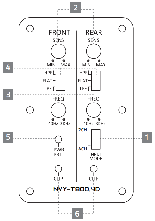 DS18 NVY T800 4D 4 Channel Marine Waterproof Amplifier - fig1