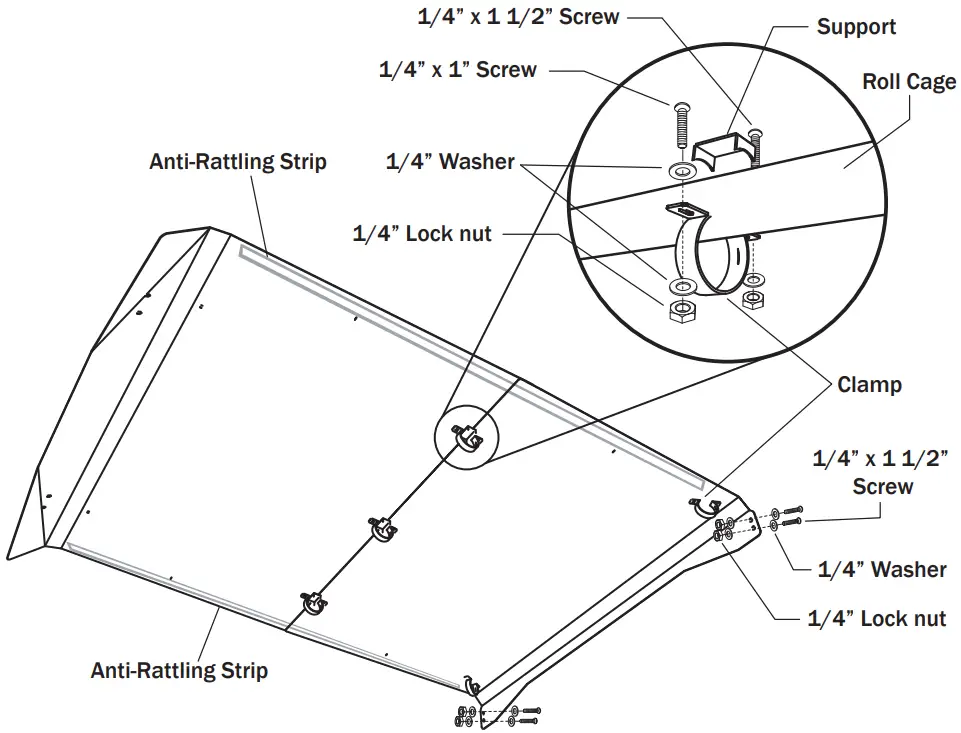 AFX MOTORSPORTS TEC012 Aluminum Roof - Figure 1