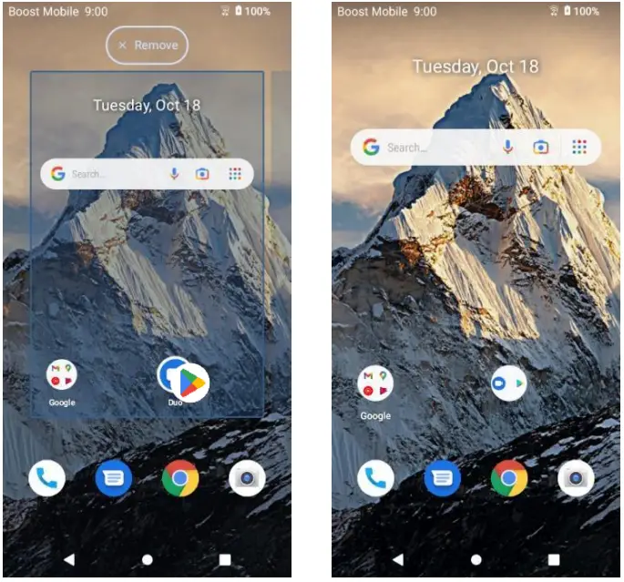 koobee SL004T Smartphone - Home Screen