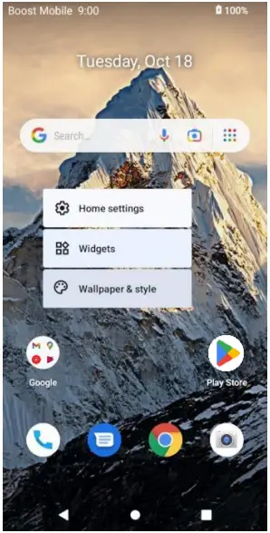 koobee SL004T Smartphone - Home Screen