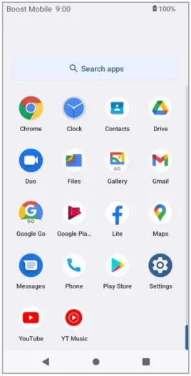 koobee SL004T Smartphone - Launch Applications