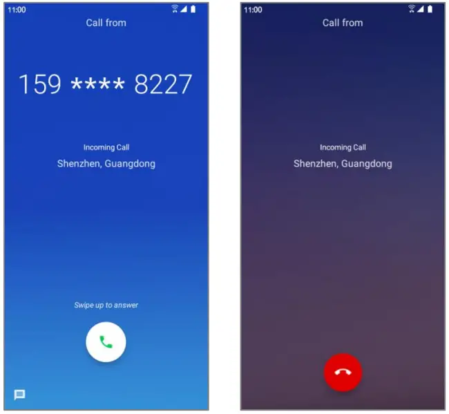 koobee SL004T Smartphone - Reject an Incoming Call