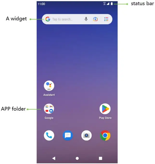 koobee SL004T Smartphone - Screen Layout