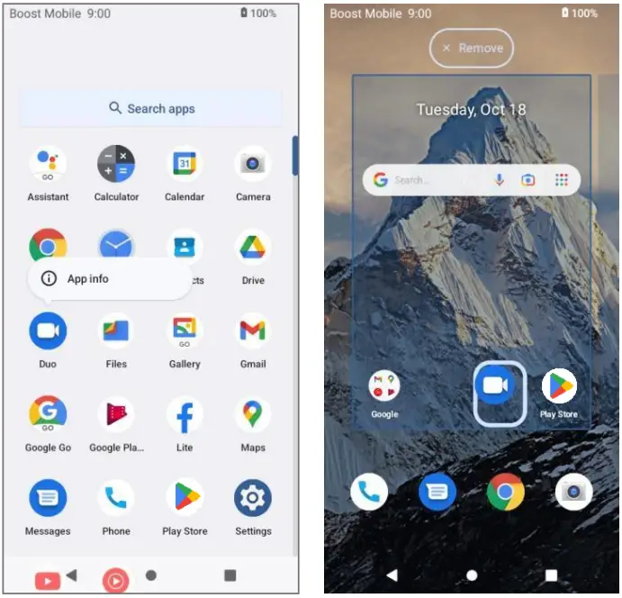 koobee SL004T Smartphone - app icon