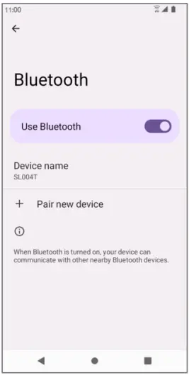 koobee SL004T Smartphone - settings open