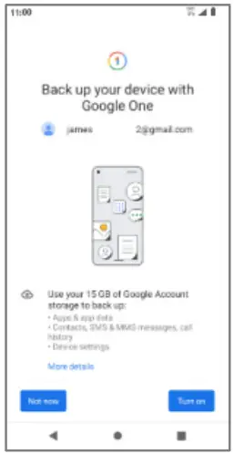 koobee SL004T Smartphonee - Backup