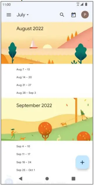 koobee SL004T Smartphonee - Calendar