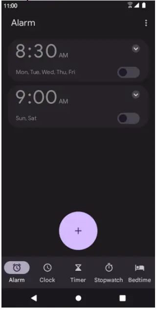 koobee SL004T Smartphonee - Create alarm