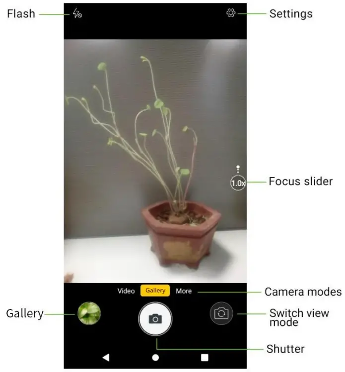 koobee SL004T Smartphonee - Flash for the camera