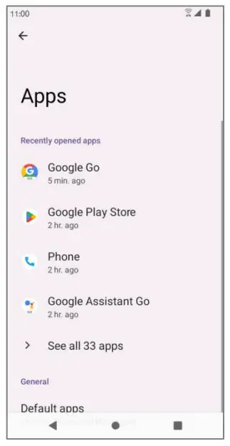 koobee SL004T Smartphonee - Swipe up and tap Apps