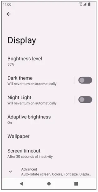 koobee SL004T Smartphonee - display options