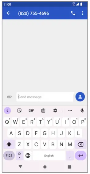 koobee SL004T Smartphonee - groups as recipients