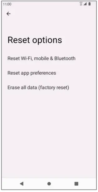 koobee SL004T Smartphonee - options menu opens