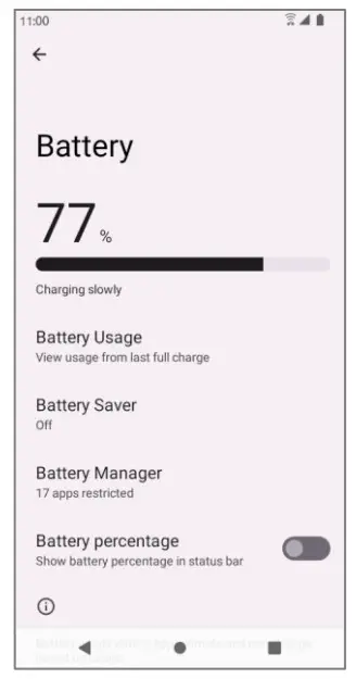 koobee SL004T Smartphonee - swipe up and tap Settings