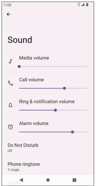 koobee SL004T Smartphonee - up and tap Settings