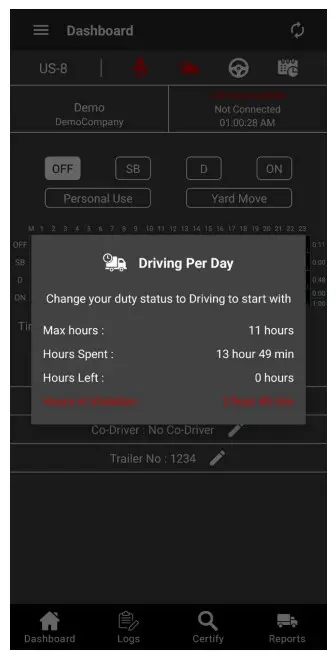 Falcon ELD App -ELD Features