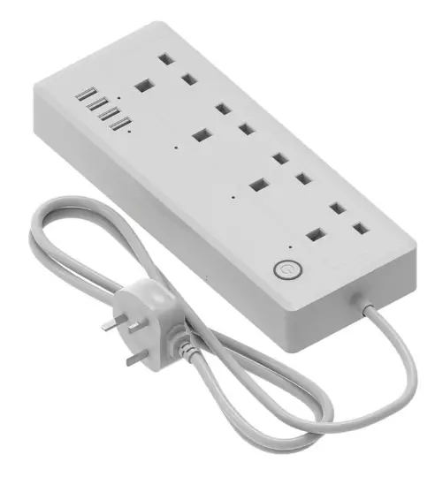 CALEX 13A 4-GANG Switched Surge Protected Smart Extension