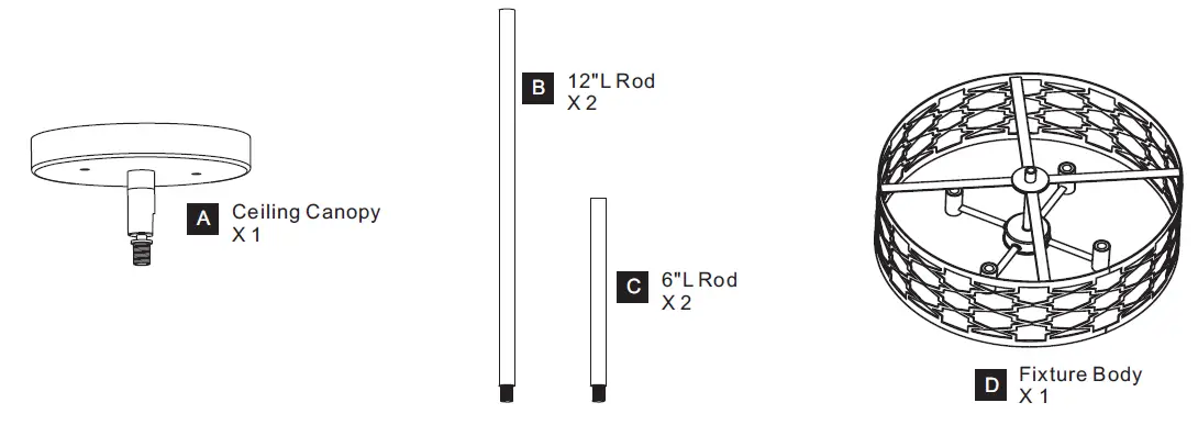 QUOIZEL-QP5637AWH-Dalia-4-Light-Antique-White-Shaded-Pendant-fig-2