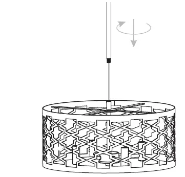 QUOIZEL-QP5637AWH-Dalia-4-Light-Antique-White-Shaded-Pendant-fig-5
