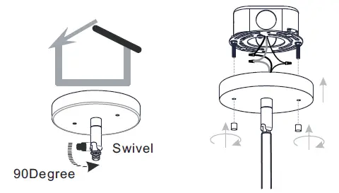 QUOIZEL-QP5637AWH-Dalia-4-Light-Antique-White-Shaded-Pendant-fig-9