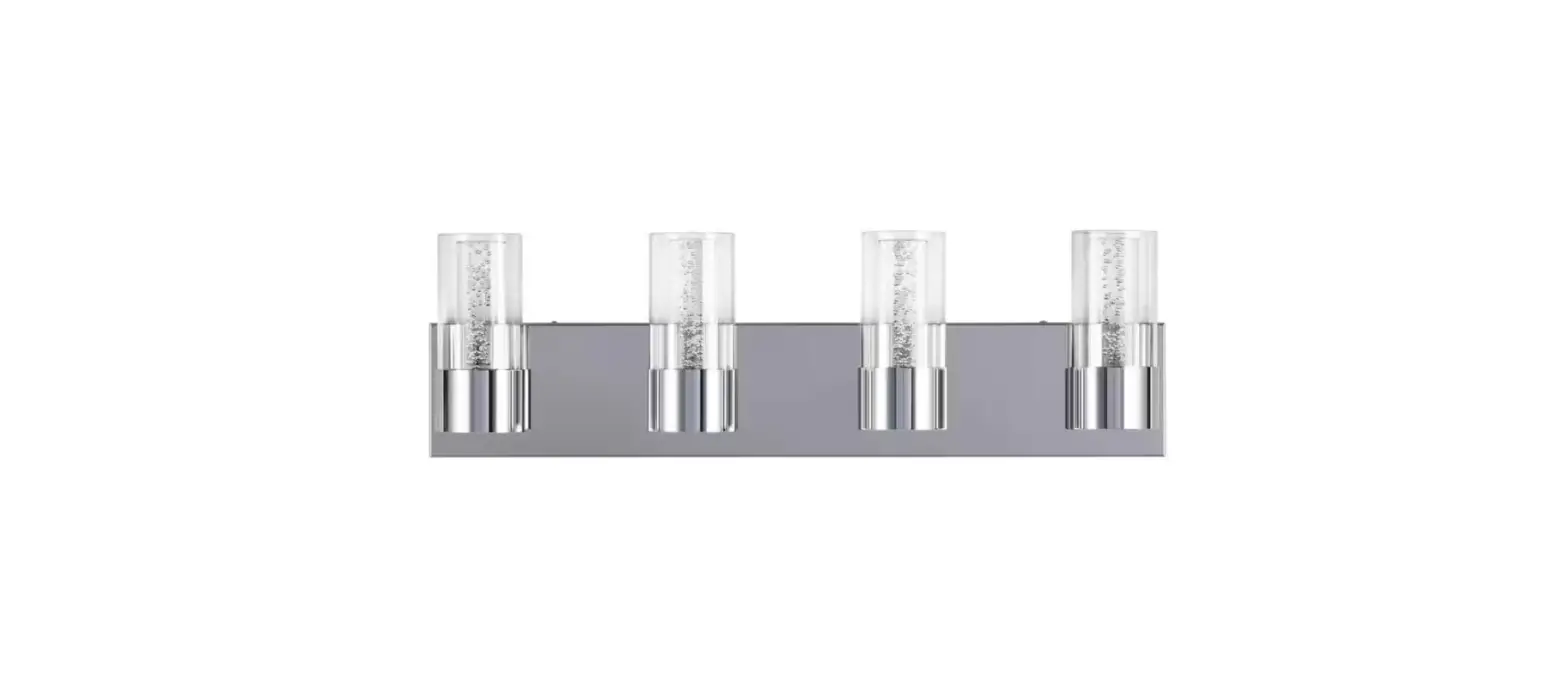 Merra Hcf-4042-ch-bnhd-1 4-light Chrome Led Vanity Light With Acrylic Shades Instructions