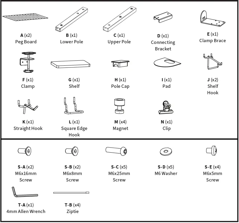 VIVO -PP-DK12B-Black-Clamp-on-Desk-Back-Panel-and-Accessory-Holder-1