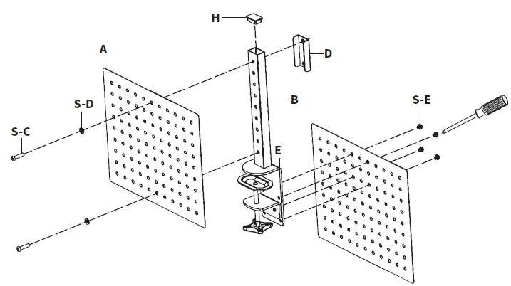 VIVO -PP-DK12B-Black-Clamp-on-Desk-Back-Panel-and-Accessory-Holder-10