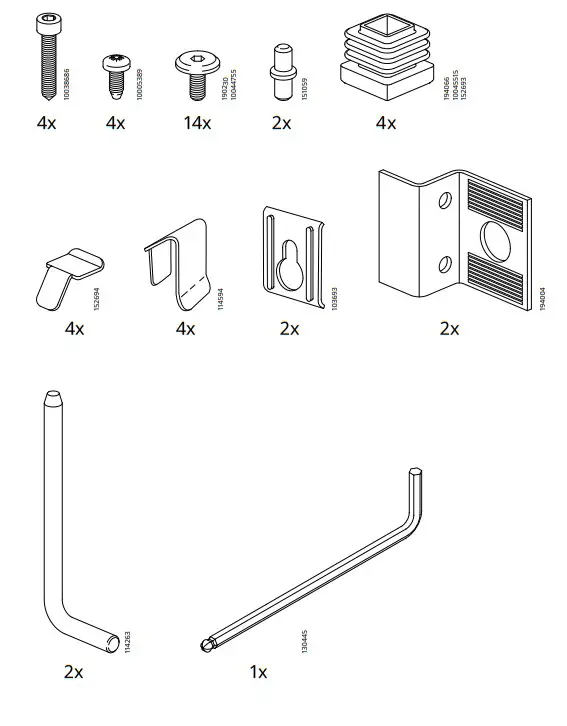 IKEA BROR Shelving Unit with Drawers Shelves - fig