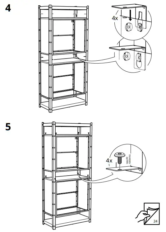 IKEA BROR Shelving Unit with Drawers Shelves - fig 16