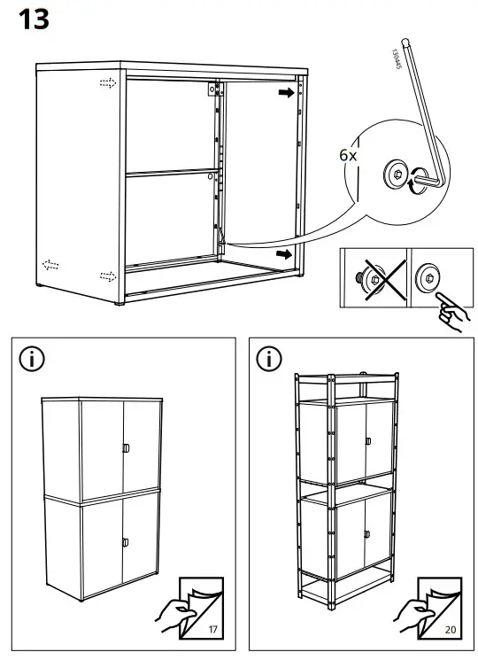 IKEA BROR Shelving Unit with Drawers Shelves - fig 7