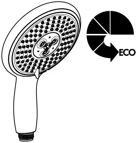 hansgrohe 28551000 EcoSmart Hand Shower - Raindance 1