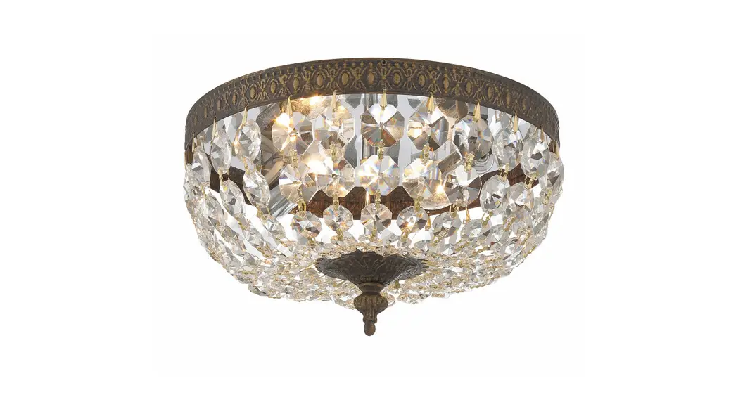 Crystorama 710-eb-cl-s Two Light Ceiling Mount Instruction Manual Crystorama 710-eb-cl-s Two Light Ceiling Mount Instruction Manual