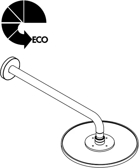hansgrohe 27461000 AIR Plate Upper Shower 1