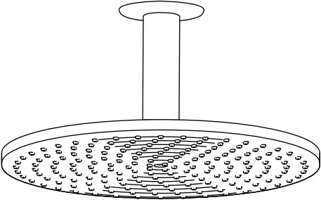 hansgrohe 27461000 AIR Plate Upper Shower 2