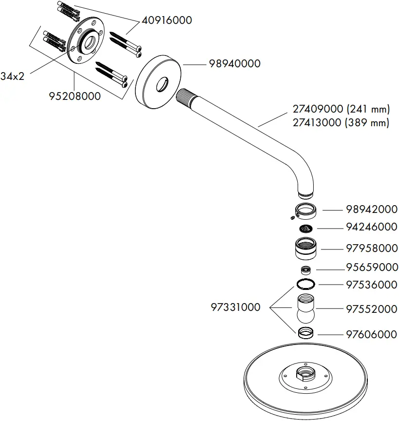 hansgrohe 27461000 - Spare parts 1