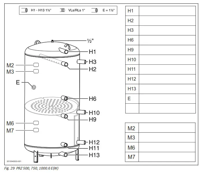 Buderus PW 500 Buffer Cylinder - fig 20