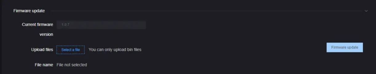 Upgrade device firmware