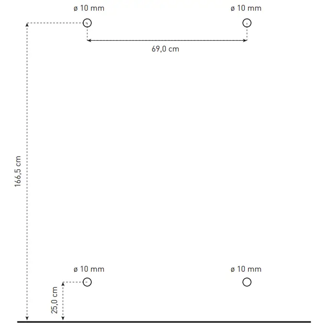NOHrD Wallbars 10 Wall Bar Espalier -