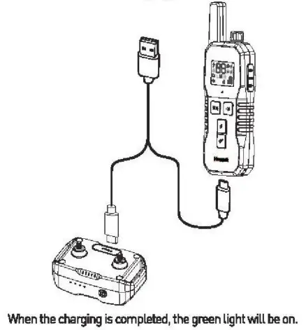 Hawpet DT-69 Dog Training Collar - charging