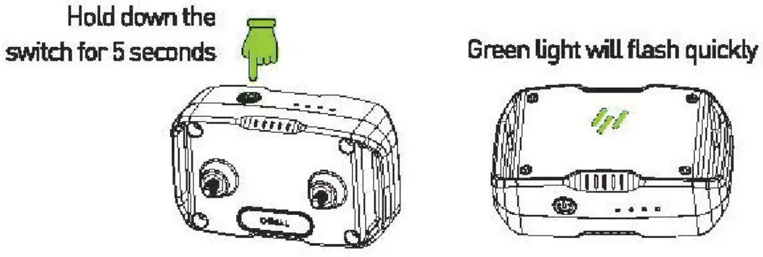 Hawpet DT-69 Dog Training Collar - test light2