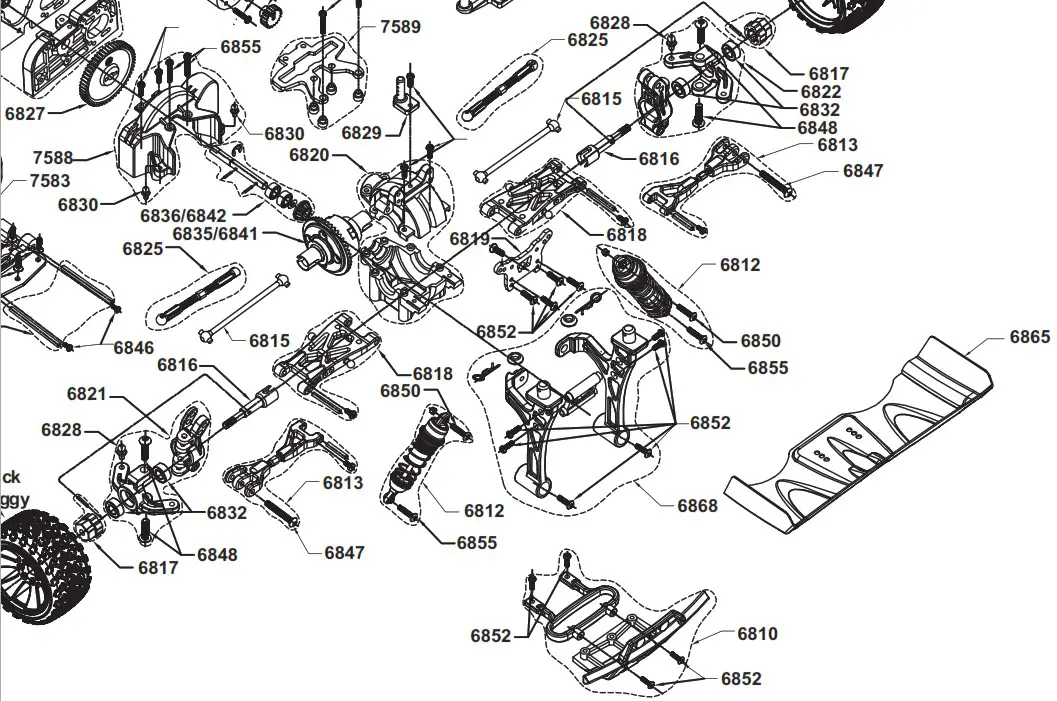 df models 3177 Dirt Fighter Buggy - Parts 4