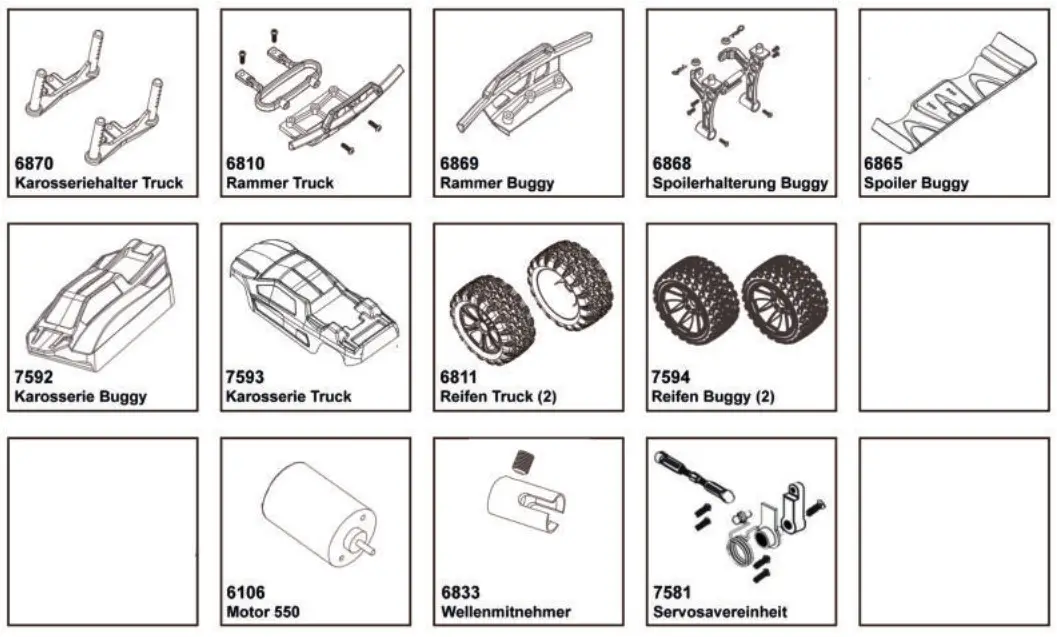df models 3177 Dirt Fighter Buggy - Parts 8