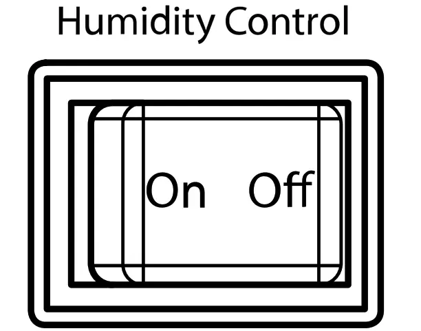 Whirlpool W11396863A Bottom Freezer Refrigerator - HUMIDITY CONTROL