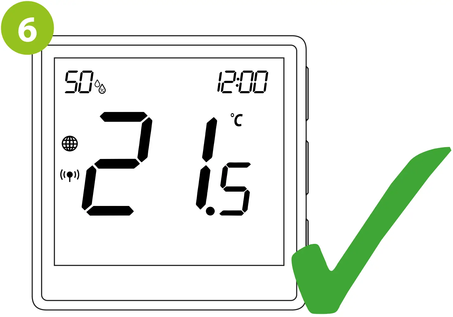 Binding thermostat with the module/relay