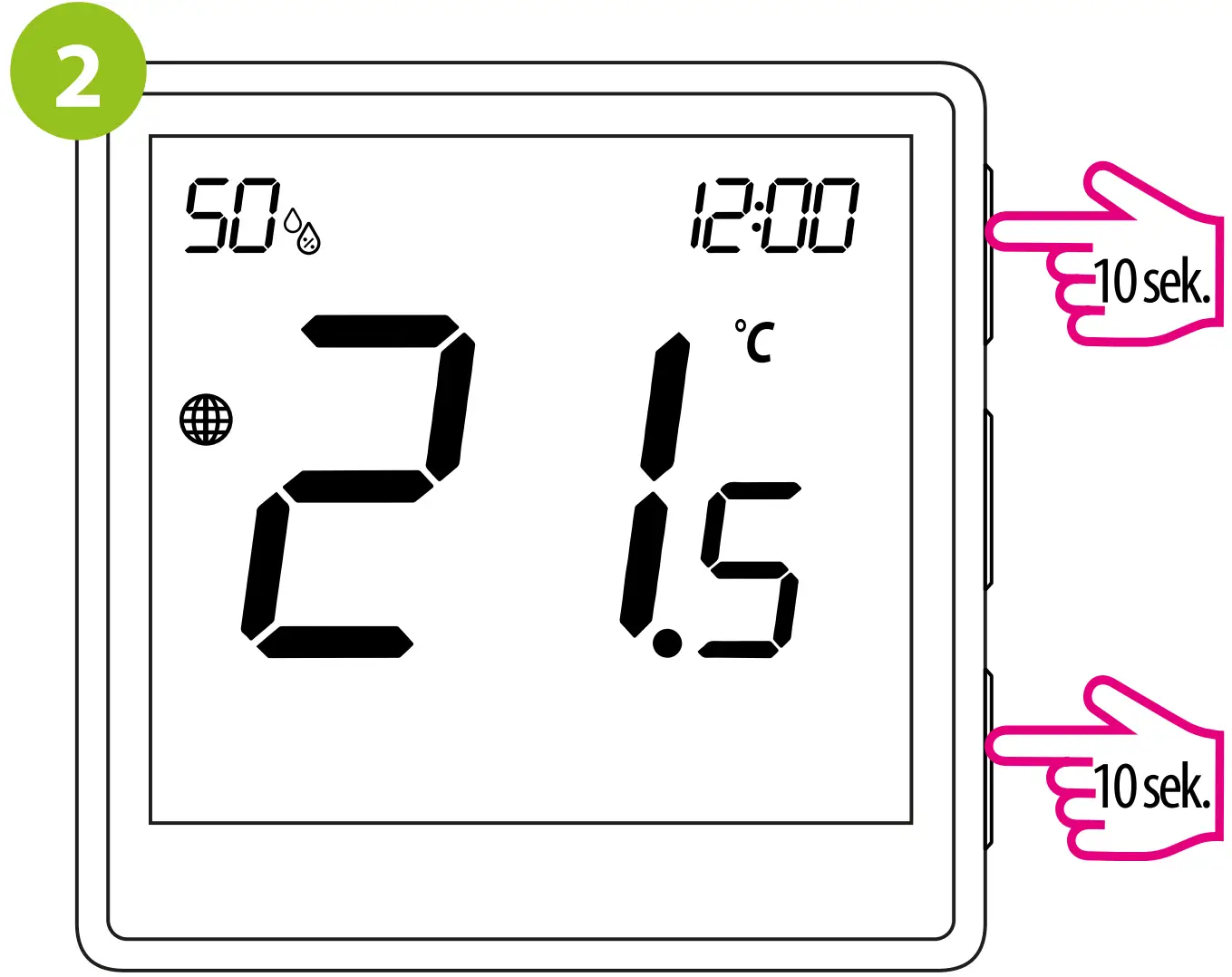 Binding thermostat with the ECB62ZB wireless control box