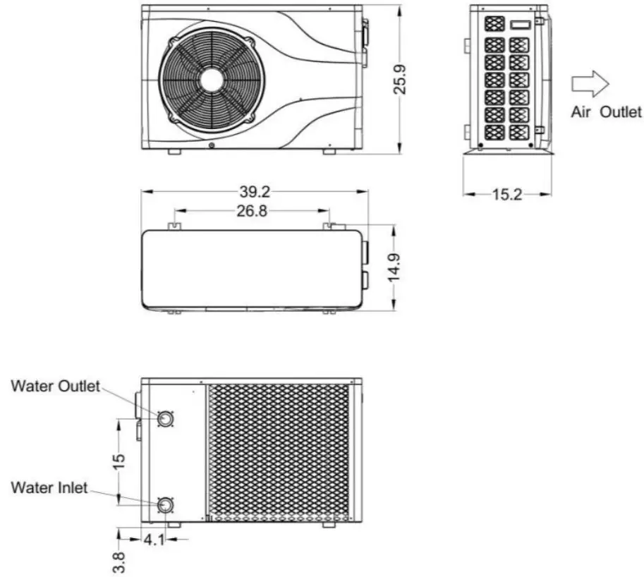NIRVANA NE55 Swimming Pool Heat Pump - fig 2