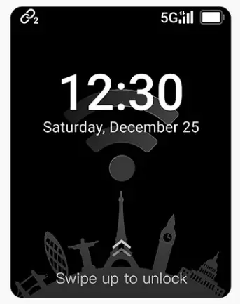 GlocalMe Numen Air 5G Mobile Hotspot Device - display