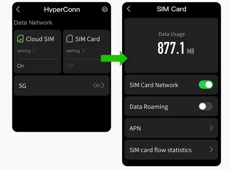 GlocalMe Numen Air 5G Mobile Hotspot Device - switch
